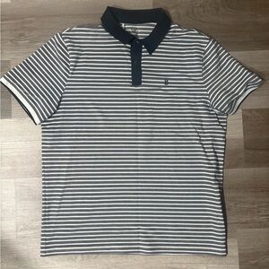 Bogner Men's Striped Polo Shirt - Navy/White